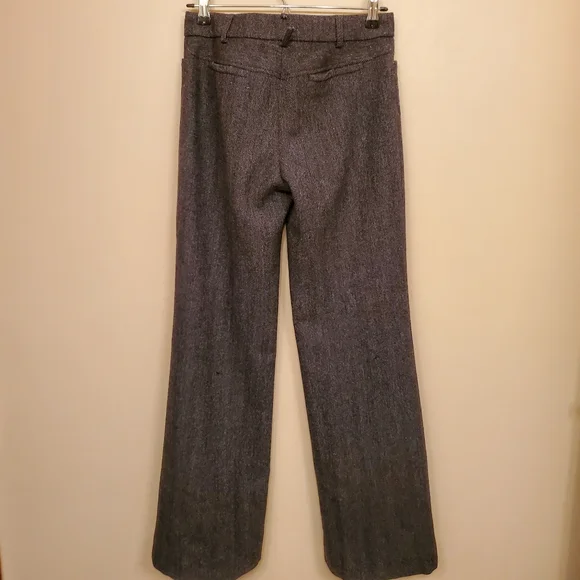 J. CREW charcoal tweed pants SIZE 2 - Picture 2 of 9